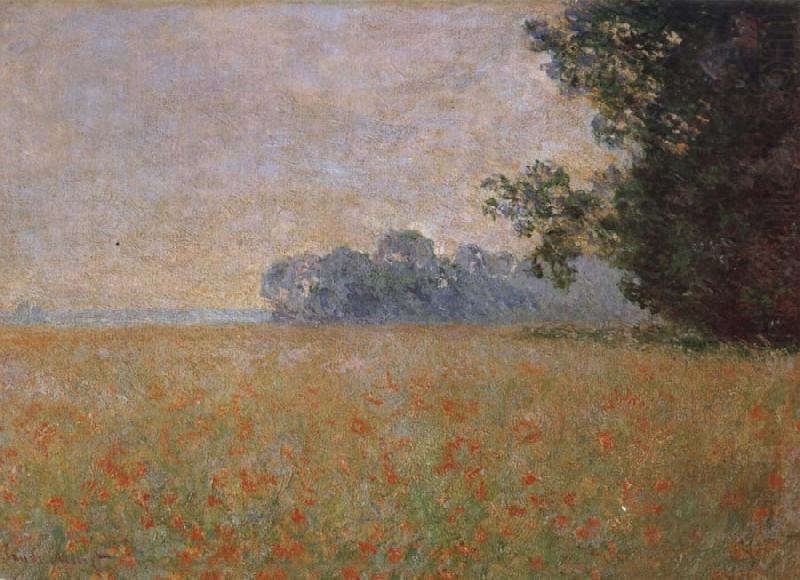 Oat and Poppy Field, Claude Monet